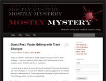 Tablet Screenshot of mostlymystery.com